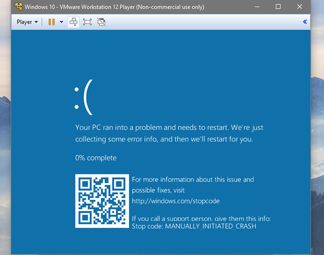 Màn hình BSOD trong Windows 10 sẽ đi kèm mã QR để khách hàng tìm hiểu nguyên nhân dễ dàng hơn - Ảnh chụp màn hình