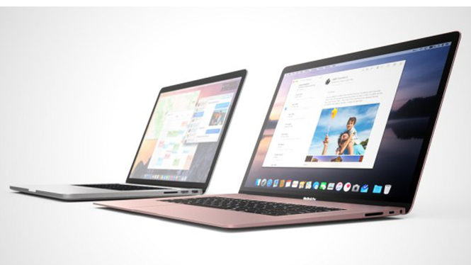 Ý tưởng thiết kế MacBook Pro 13 inch và 15 inch mới từ Martin Hajek - Ảnh chụp màn hình