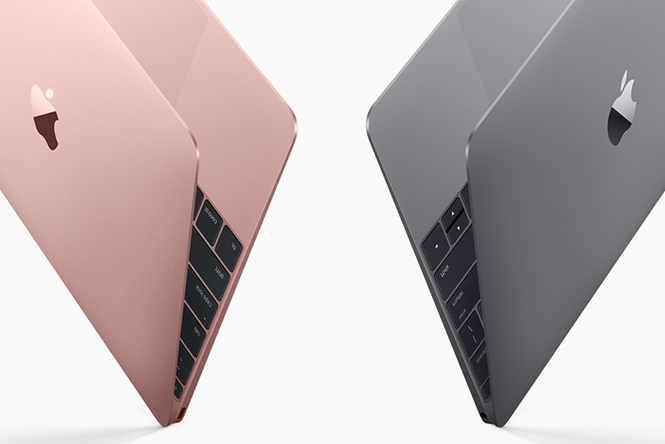 Bề ngoài MacBook mới rất giống tiền nhiệm ra mắt năm ngoái, ngoài việc bổ sung màu hồng vàng