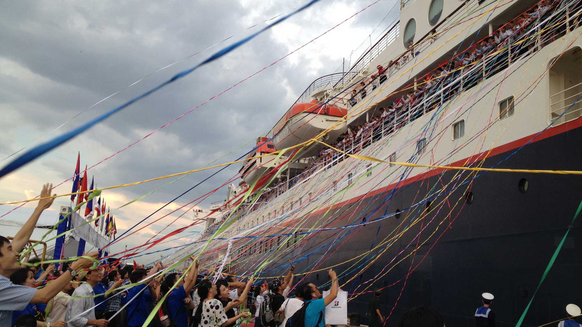 Lễ chia tay các đại biểu SSEAYP tại cảng Cát Lái (TP.HCM) năm 2015 - Ảnh: Lê Thanh