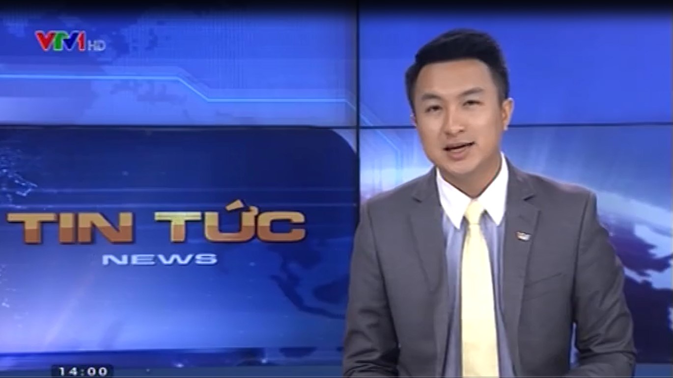 BTV Việt Phong trong chương trình Thời sự của đài VTV - Ảnh: Chụp màn hình