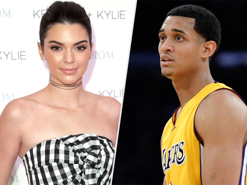 Người mẫu Kendall Jenner và cầu thủ bóng rổ Jordan Clarkson - Ảnh: AFP/Getty Images