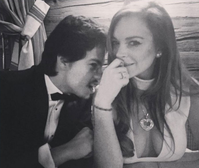 Lindsay Lohan tình tứ bên bạn trai triệu phú - Ảnh: Instagram NV