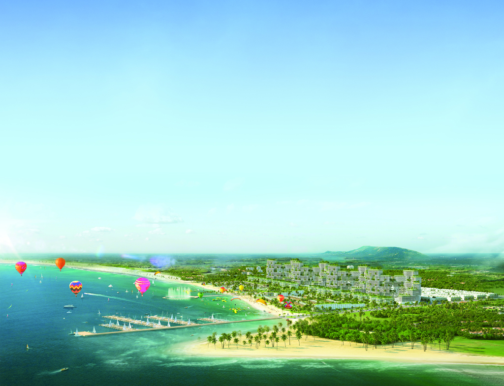 Tổ hợp du lịch - giải trí - nghỉ dưỡng và thể thao biển Thanh Long Bay do Tập đoàn Nam Group phát triển, DKRA Vietnam làm tổng đại lý tiếp thị và phân phối