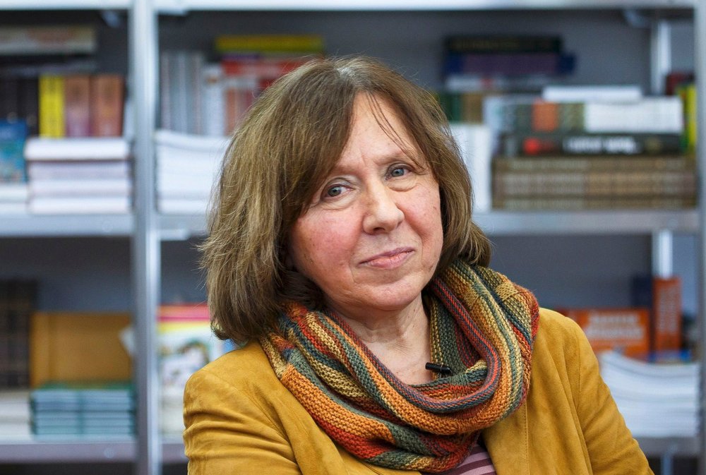 Nhà báo - nhà văn Svetlana Alexievich là người phụ nữ thứ 14 trong lịch sử giành giải Nobel Văn học - Ảnh: Reuters