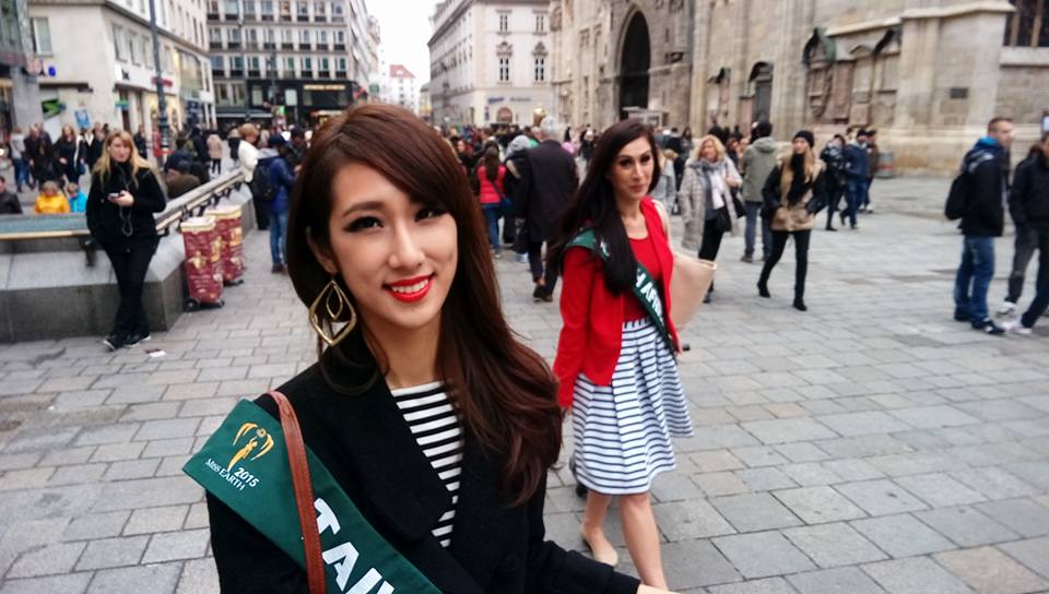 Hoa hậu Trái đất Đài Loan 2015 Ting Wen-Yin - Ảnh: FBNV