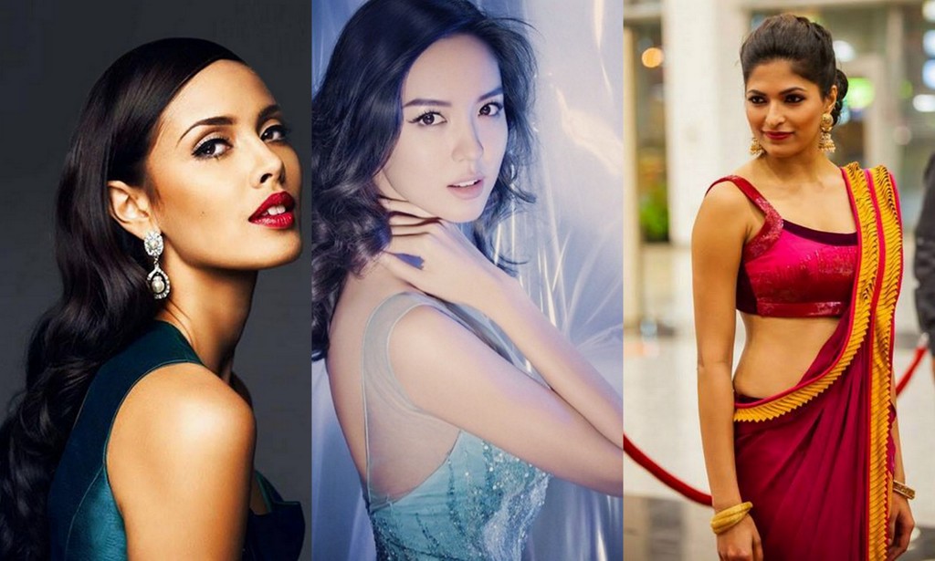 Megan Young, Trương Tử Lâm, Parvathy Omanakuttan là những người đẹp châu Á giành được thành công khi tham gia Hoa hậu Thế giới - Ảnh: Miss World, FBNV