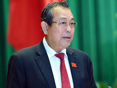 Ông Trương Hòa Bình được Thủ tướng trình để Quốc hội phê chuẩn chức Phó thủ tướng