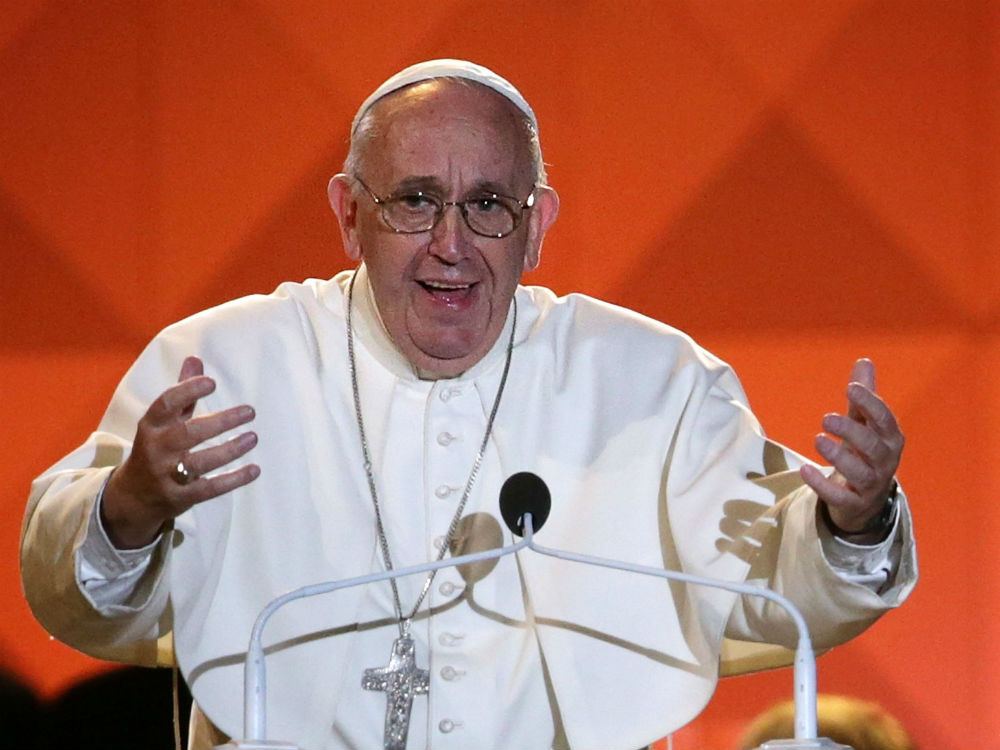 Giáo hoàng Francis khẳng định tầm quan trọng của gia đình - Ảnh: Reuters