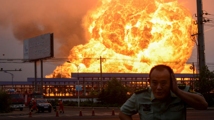 Một vụ nổ nhà máy hóa chất ở tỉnh Sơn Đông, Trung Quốc - Ảnh minh họa: Reuters