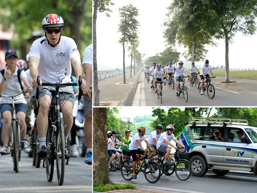 Đại sứ Mỹ tại Việt Nam Ted Osius sẽ đạp xe từ Hà Nội vào Huế đầu năm 2016 - Ảnh: Facebook Đại sứ Ted Osius