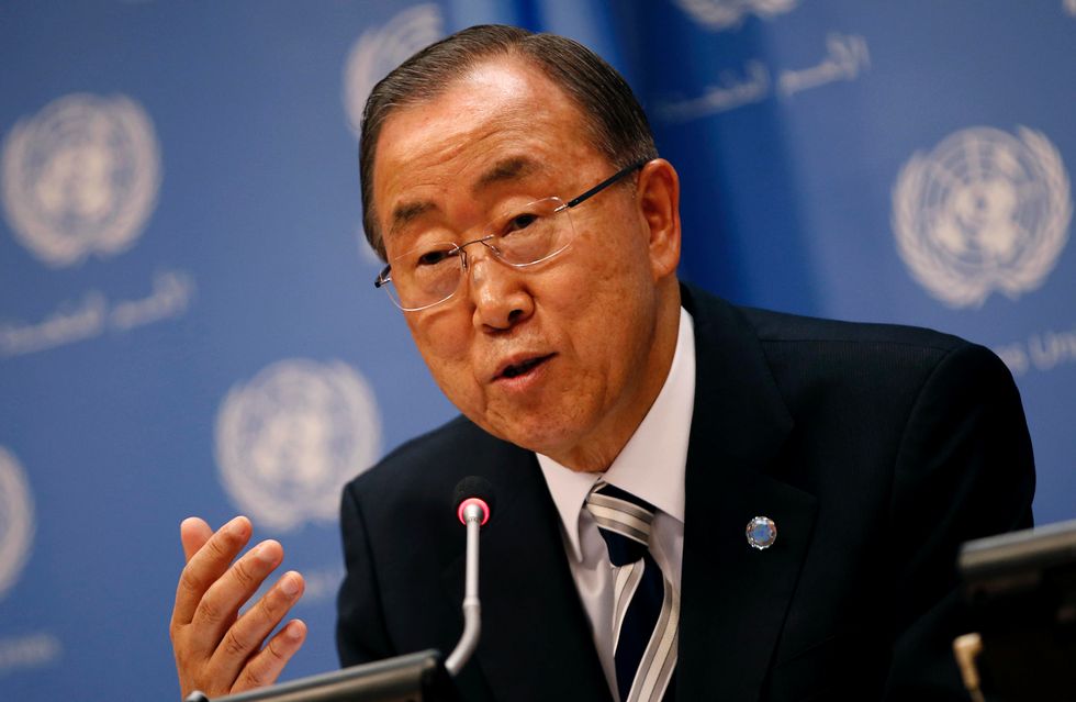 Tổng thư ký Ban Ki-moon sẽ hết nhiệm kỳ vào cuối năm 2016 - Ảnh: Reuters