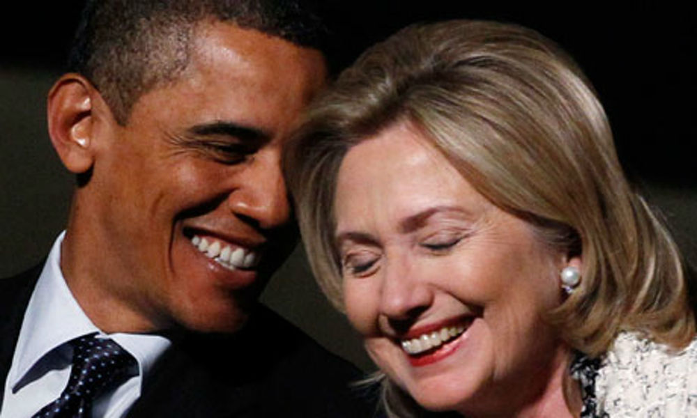 Tổng thống Barack Obama và cựu ngoại trưởng Hillary Clinton là hai người được người Mỹ ngưỡng mộ nhất thế giới, theo kết quả khảo sát của Gallup - Ảnh: Reuters