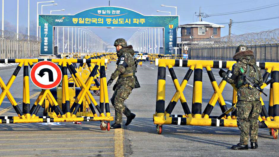 Khu công nghiệp chung Kaesong giữa Triều Tiên và Hàn Quốc đã bị đóng cửa - Ảnh: AFP