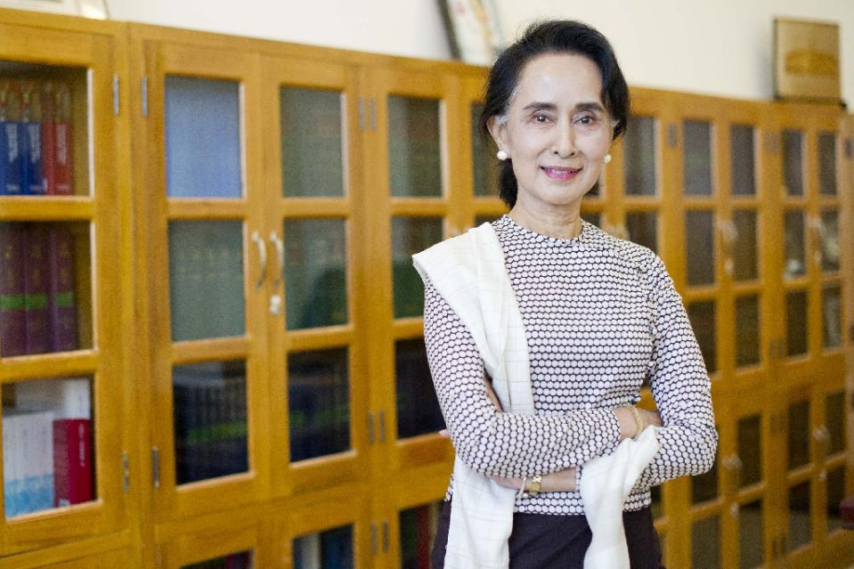 Bà Aung San Suu Kyi nắm giữ 4 ghế bộ trưởng của Myanmar - Ảnh: AFP