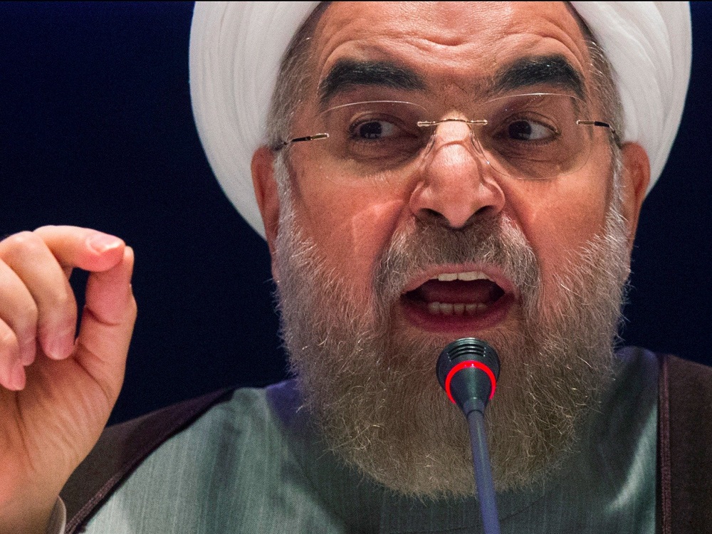 Tổng thống Iran Hassan Rouhani trong cuộc họp báo tại Trụ sở Liên Hiệp Quốc ở New York (Mỹ) hôm 26.9.2014 - Ảnh: Reuters