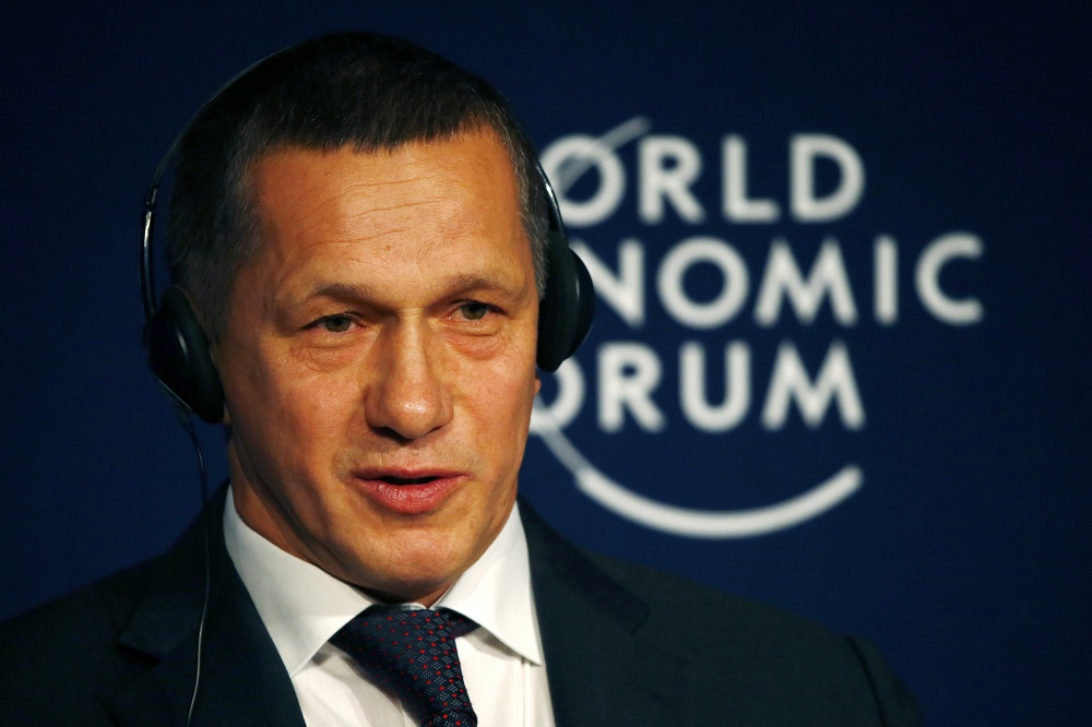 Phó thủ tướng Nga Yury Trutnev tại Diễn đàn Kinh tế Thế giới năm nay - Ảnh: Reuters