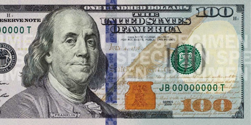 Tờ bạc 100 USD - Ảnh: NewMoney.gov