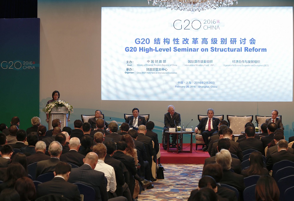 Các đại biểu tham dự Hội nghị G20 ở Thượng Hải (Trung Quốc) năm 2016 - Ảnh: AFP