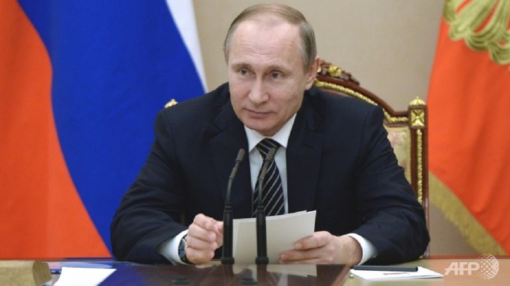 Tổng thống Nga Vladimir Putin họp với các hãng dầu khí ở Điện Kremlin hôm 1.3 - Ảnh AFP
