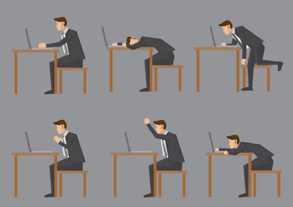 Posture affects your work productivity - Photo: Shutterstock