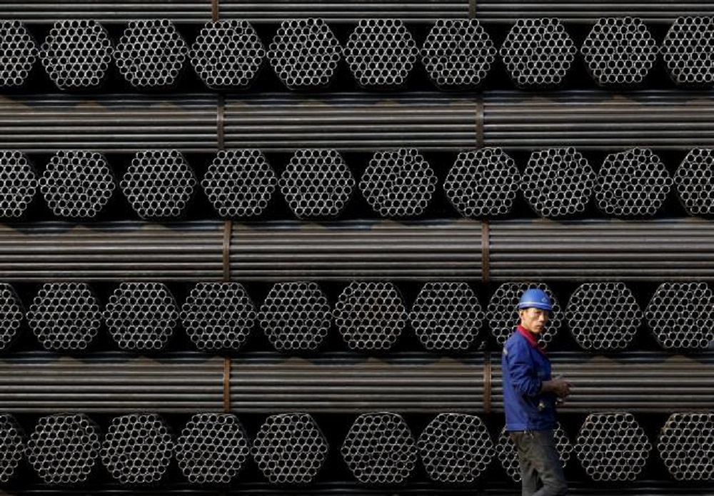 Sản lượng thép thô của Trung Quốc trong tháng 3 lại đạt kỷ lục 70,65 triệu tấn - Ảnh: Reuters