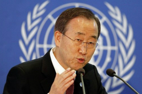 Tổng thư ký Liên Hiệp Quốc Ban Ki-moon - Ảnh: Reuters