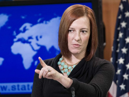 Phát ngôn viên Bộ Ngoại giao Mỹ Jen Psaki - Ảnh: AFP