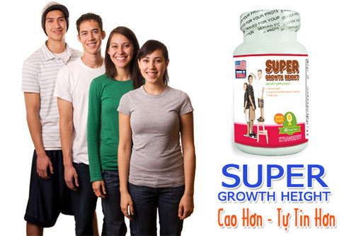 Super Growth Height là một trong những thực phẩm chức năng hỗ trợ thúc đẩy chiều cao được tin dùng hiện nay