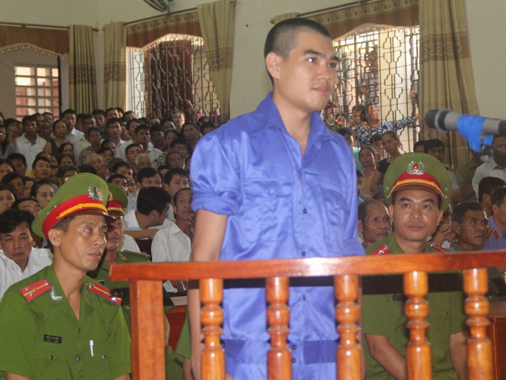 Vi Văn Hai tại phiên tòa ngày 30.9 - Ảnh: K.Hoan

