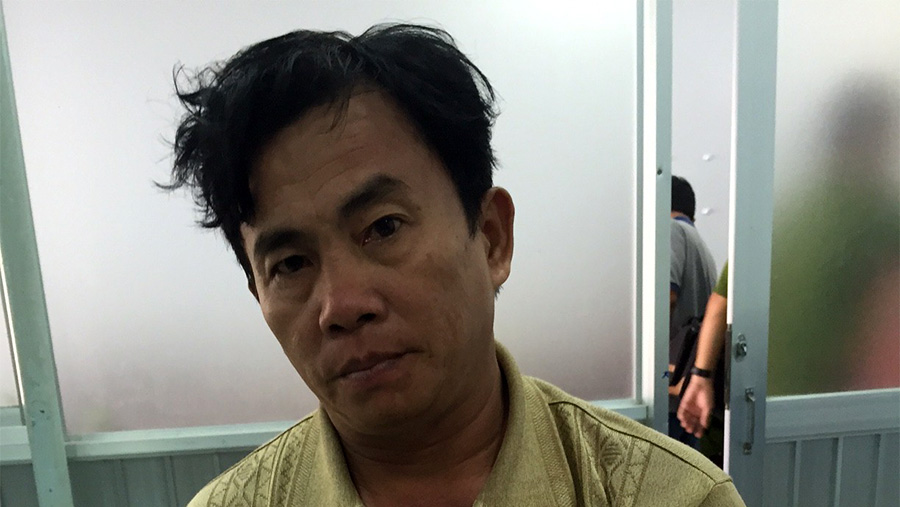 Siêu trộm Võ Minh Tuấn vừa bị bắt giữ - Ảnh: Mai Trâm