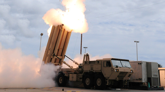 Hệ thống phòng thủ tầm cao giai đoạn cuối (THAAD) của Mỹ - Ảnh: AFP
