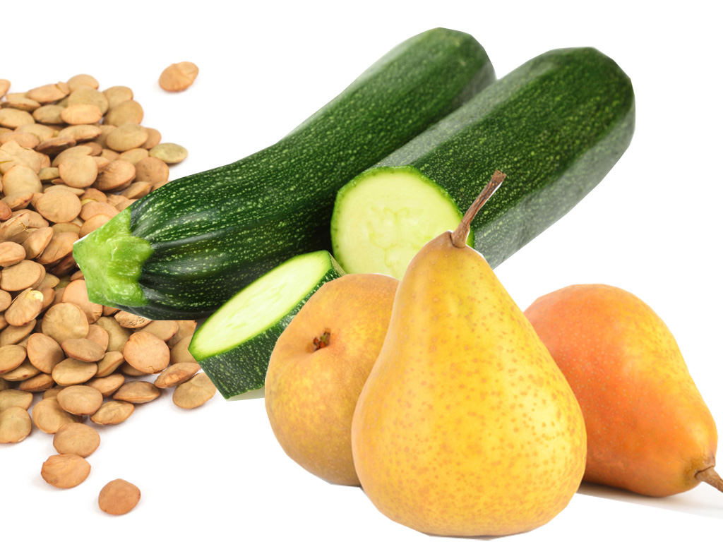 Bí ngòi, đậu lăng, quả lê... được coi là thực phẩm rất có lợi cho sức khỏe - Ảnh: Shutterstock