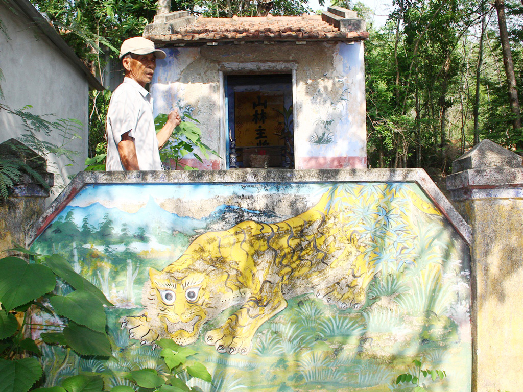 Miếu thờ cọp của làng Mỹ Trạch - Ảnh: Nguyễn Chung