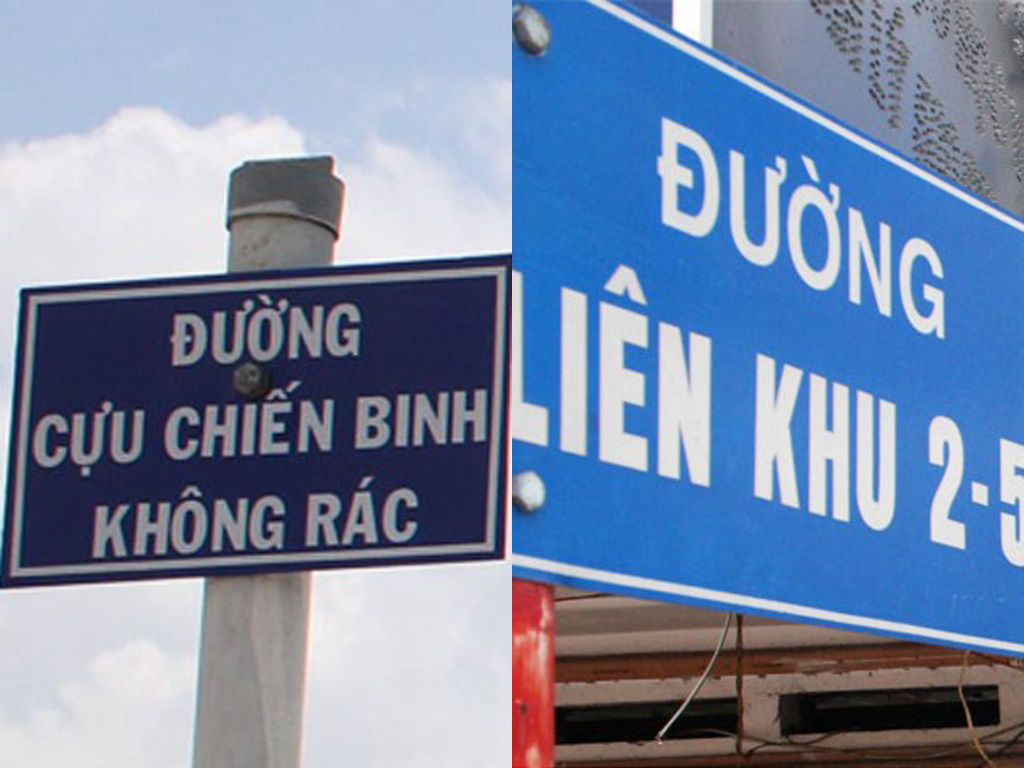 Một số tên đường kỳ dị tại TP.HCM - Ảnh: Tân Phú