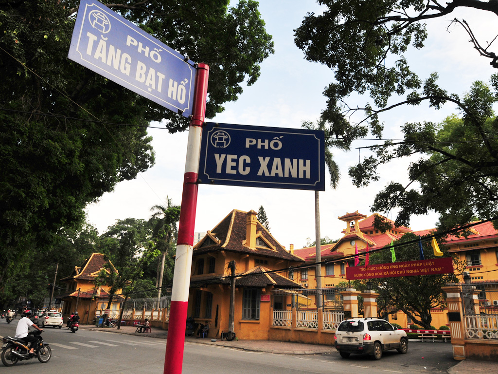 Yec Xanh - đường phố hiếm hoi ở Hà Nội mang tên nhân vật quốc tế - Ảnh: Minh Dũng