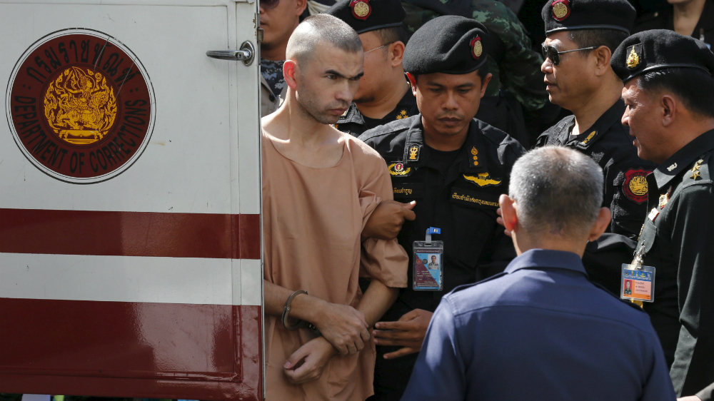 Nghi can Bilal Mohammed được áp giải đến tòa án quân sự ngày 24.11- Ảnh: Reuters