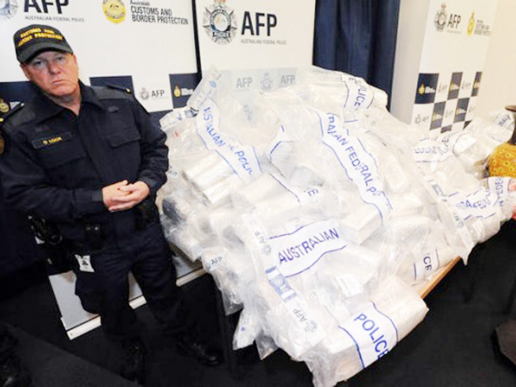 Tang vật heroin bị tịch thu trong một chiến dịch khác của cảnh sát Úc - Ảnh minh họa: : AFP