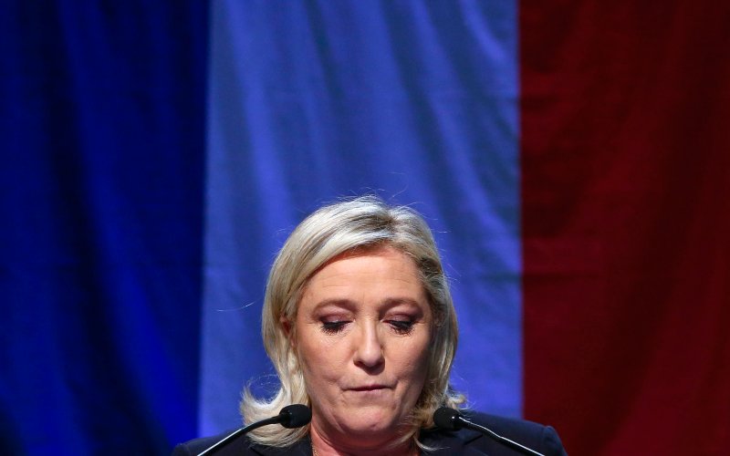Đảng cực hữu Mặt trận dân tộc (NF) của bà Marine Le Pen đã không về nhất ở bất kỳ khu vực bầu cử chính quyền địa phương nào ở vòng 2, nhưng làm các đảng khác phải kiêng dè - Ảnh: Reuters