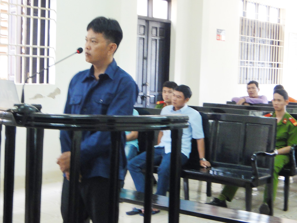 Bị cáo Trương Thành Chí tại phiên tòa sơ thẩm
