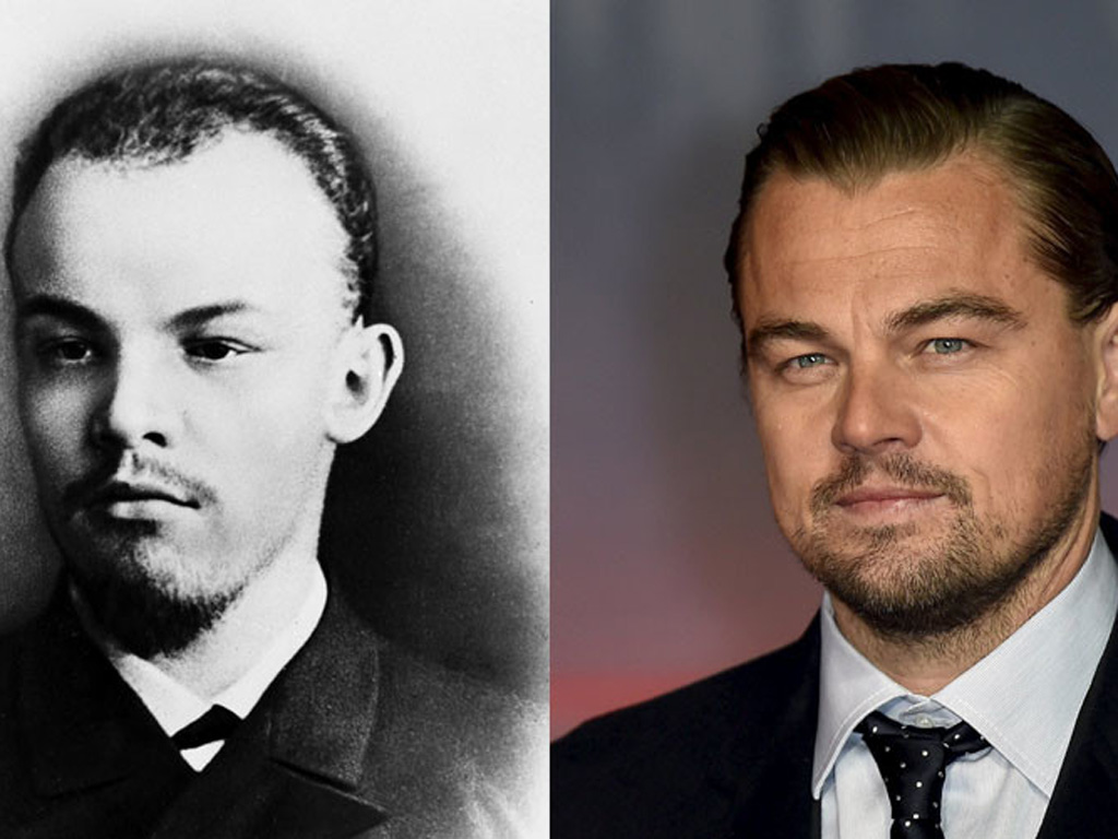 Leonardo DiCaprio có nét giống lãnh tụ Vladimir Lenin lúc trẻ - Ảnh: Reuters