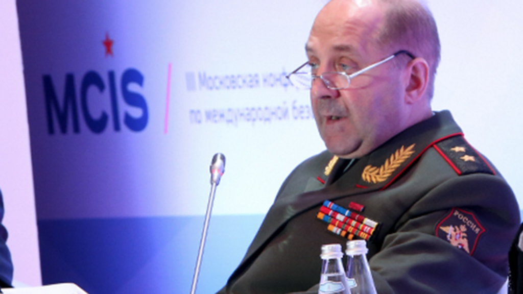 Tướng tinh báo quân đội (GRU) Igor Sergun tại một hội nghị an ninh quốc tế ở Moscow, Nga năm 2014 - Ảnh: Bộ Quốc phòng Nga