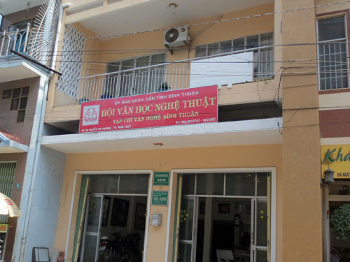 Trụ sở Hội Văn học nghệ thuật Bình Thuận, nơi ông Khanh làm Chủ tịch - Ảnh: Quế Hà