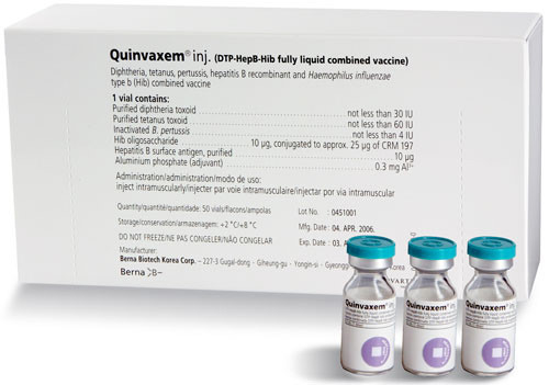 Vắc xin Quinvaxem - Ảnh minh họa