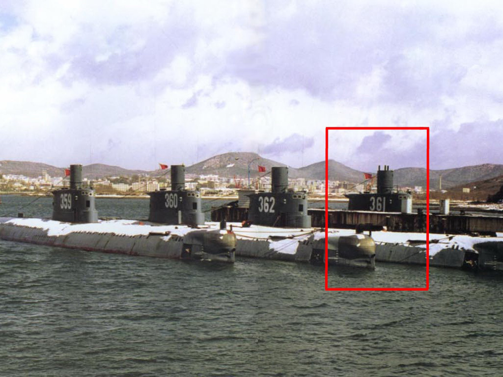 Tàu ngầm 361 của Trung Quốc trước khi gặp nạn - Ảnh: Global Security
