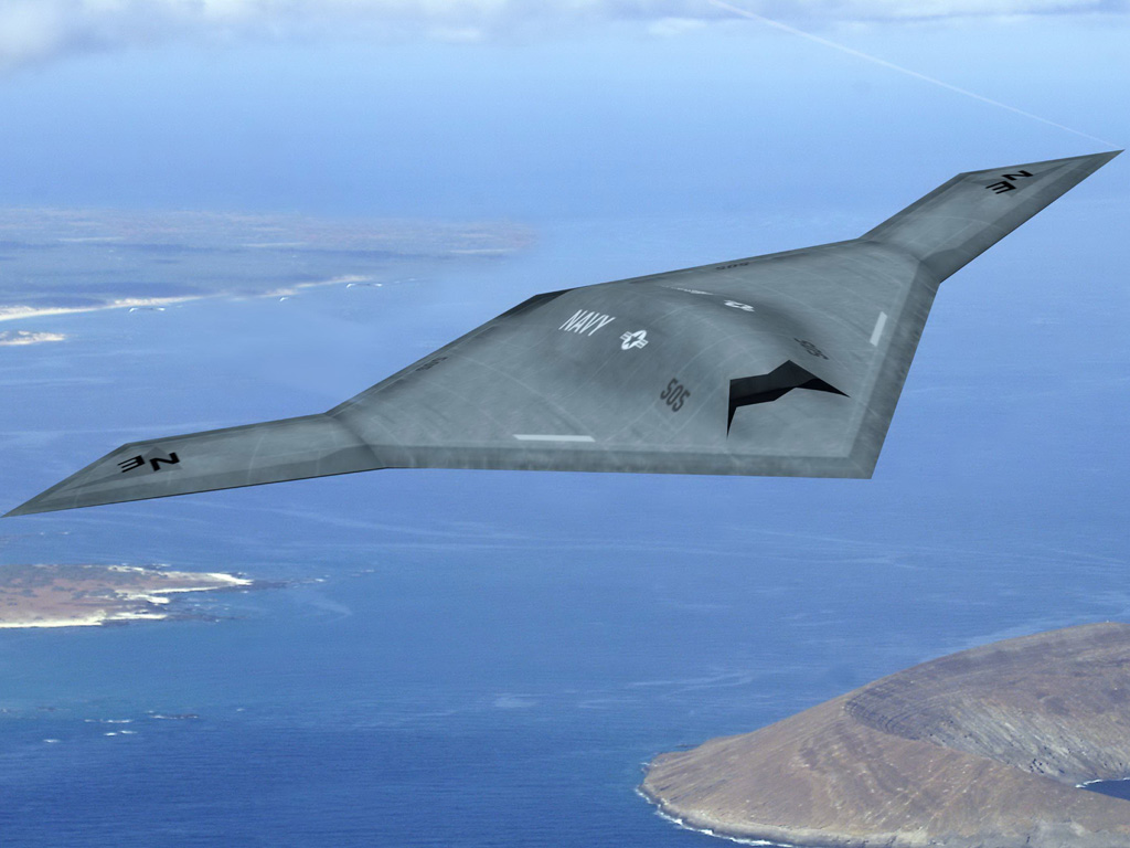 Máy bay tàng hình X-47B không người lái của hải quân Mỹ - Ảnh: DARPA
