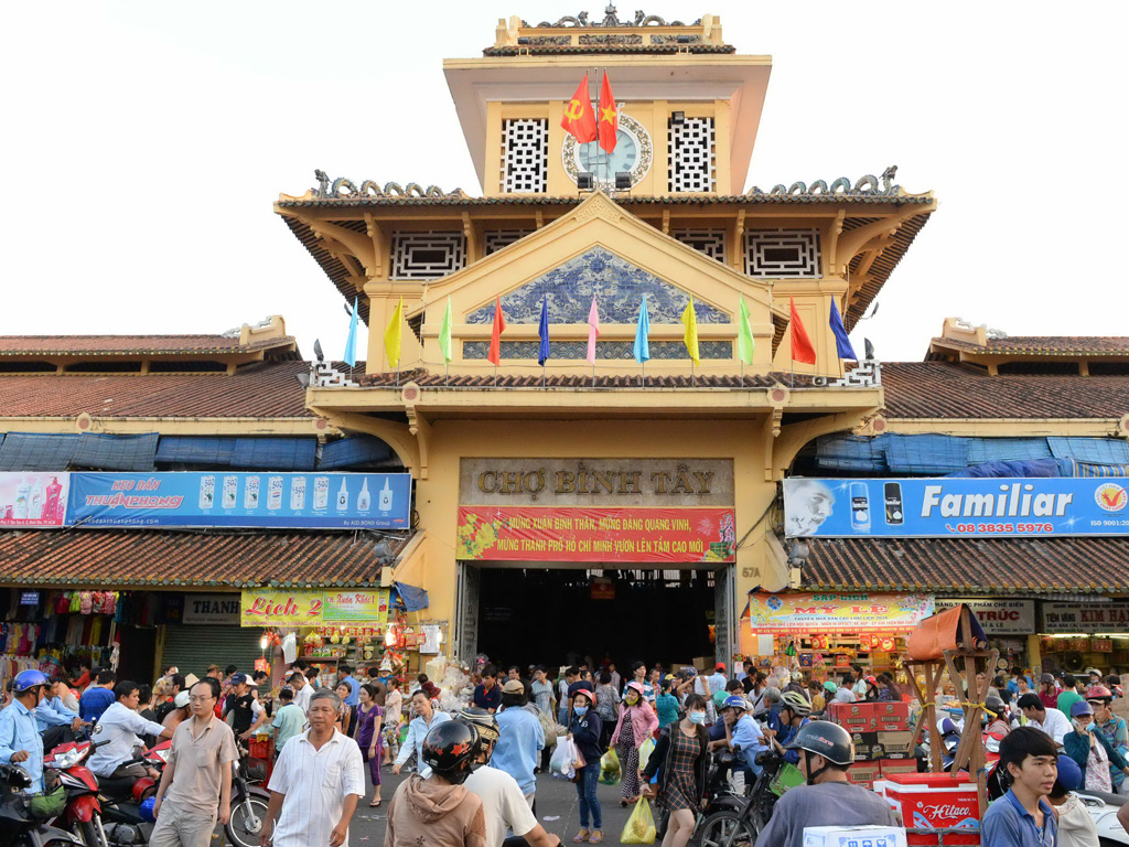 Chợ Bình Tây, khu chợ có lịch sử lâu đời nhưng chưa được đưa vào khai thác du lịch - Ảnh: Diệp Đức Minh