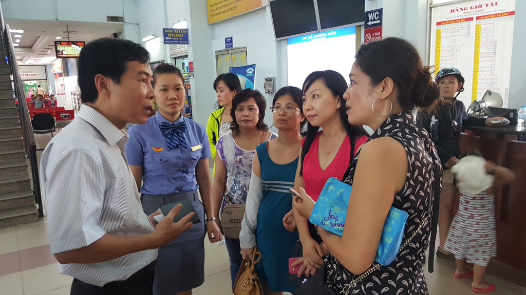 Trao đổi thông tin chuyển đổi hành khách tại Ga Sài Gòn
