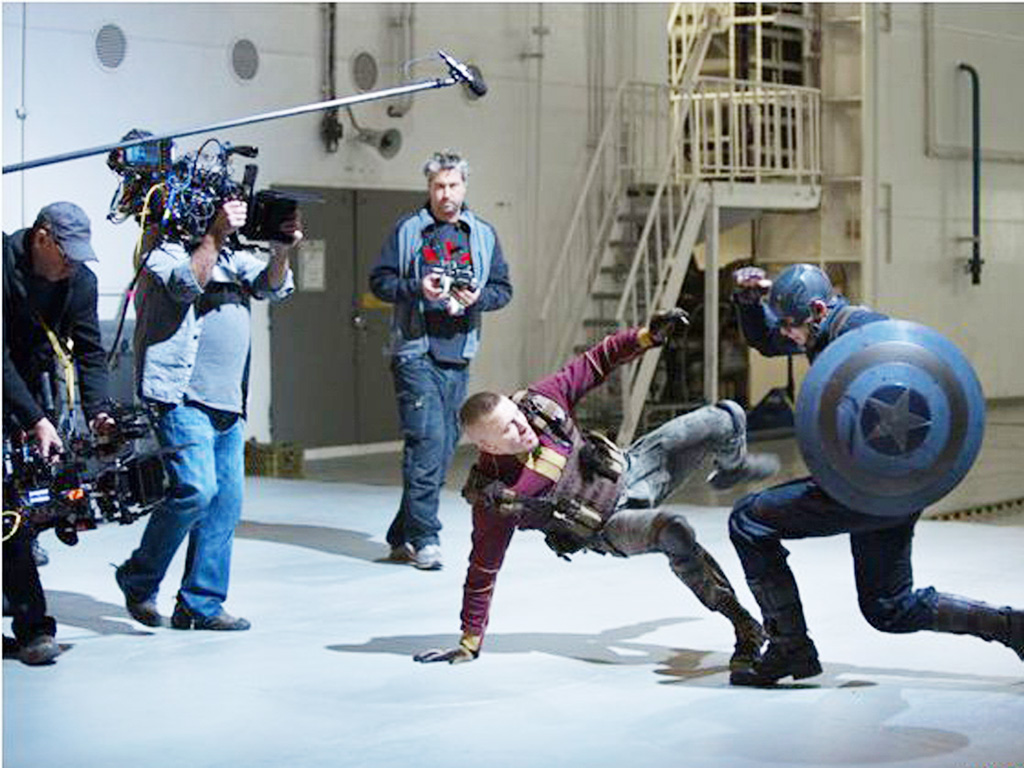 Một cảnh quay sử dụng kỹ xảo hậu kỳ trong phim Captain America: Civil War -  Ảnh: CGV
