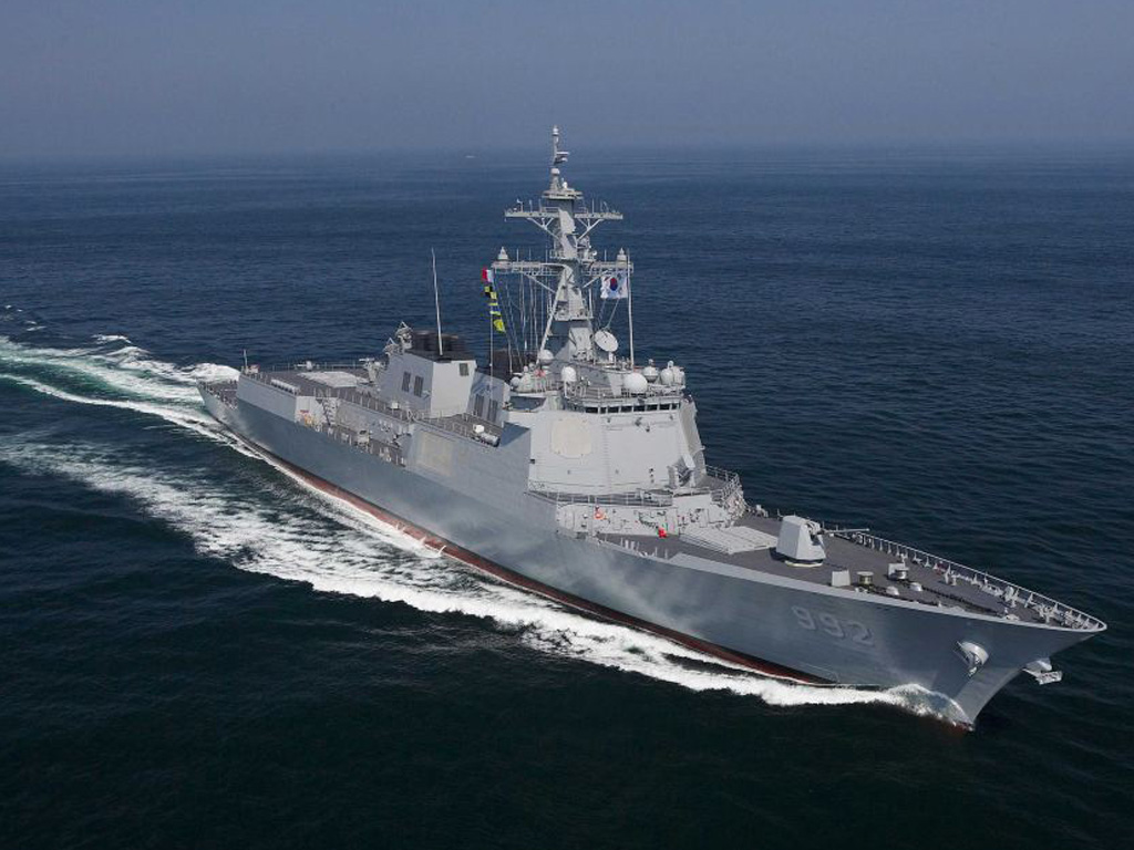 Một tàu chiến của hải quân Hàn Quốc - Ảnh: AFP